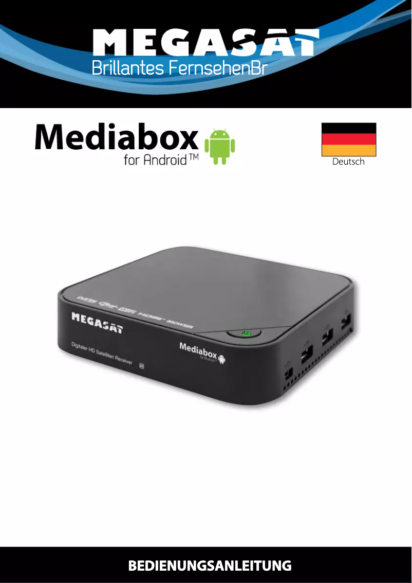 Page 1 de la notice Manuel utilisateur Megasat Mediabox Android