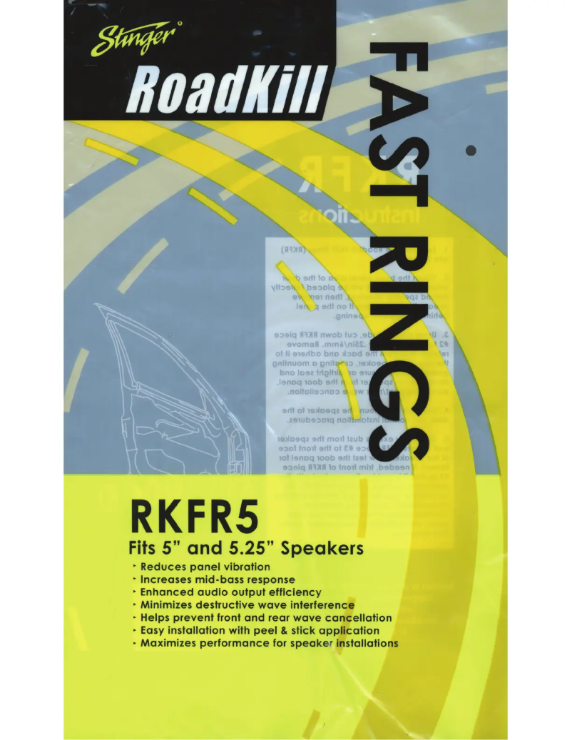 Page 1 de la notice Manuel utilisateur Stinger Roadkill RFKR5