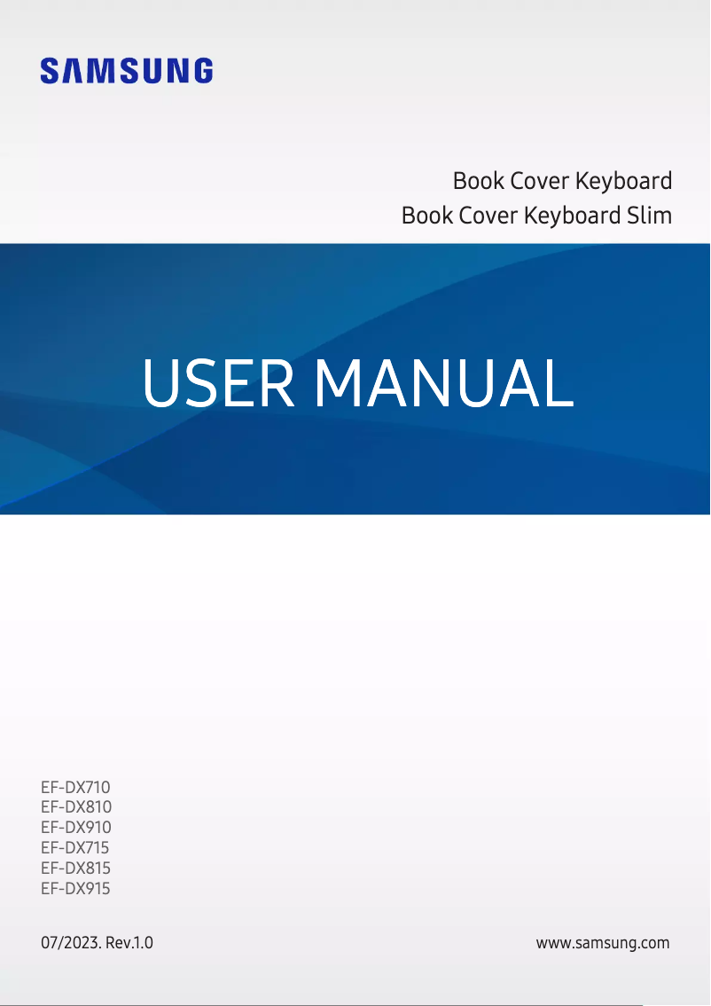 Image de la première page du manuel de l'appareil EF-DX900
