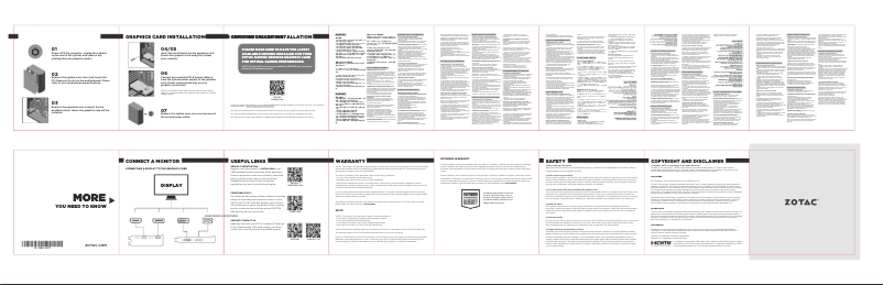 Page 1 de la notice Manuel utilisateur Zotac GeForce GTX 750 Ti