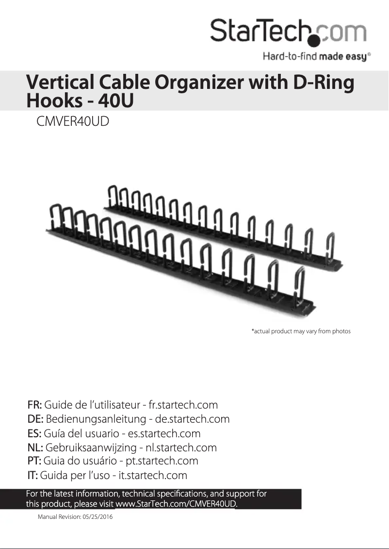 Page 1 de la notice Manuel utilisateur StarTech.com CMVER40UD