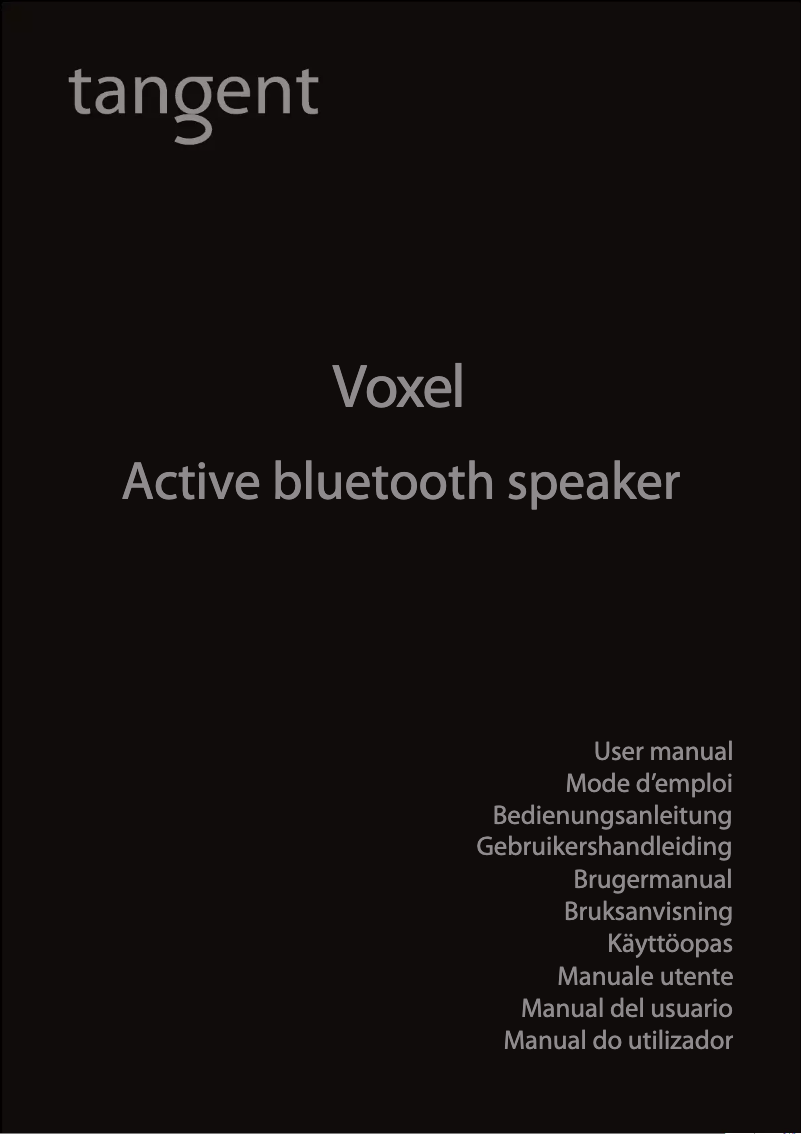 Page n°1 - Manuel utilisateur Tangent Voxel