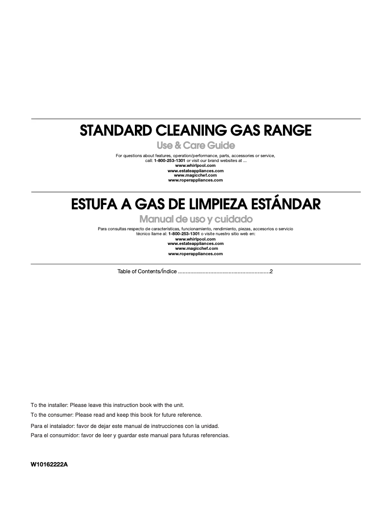 Página 1 del manual Manual de usuario Estate TGP305TQ