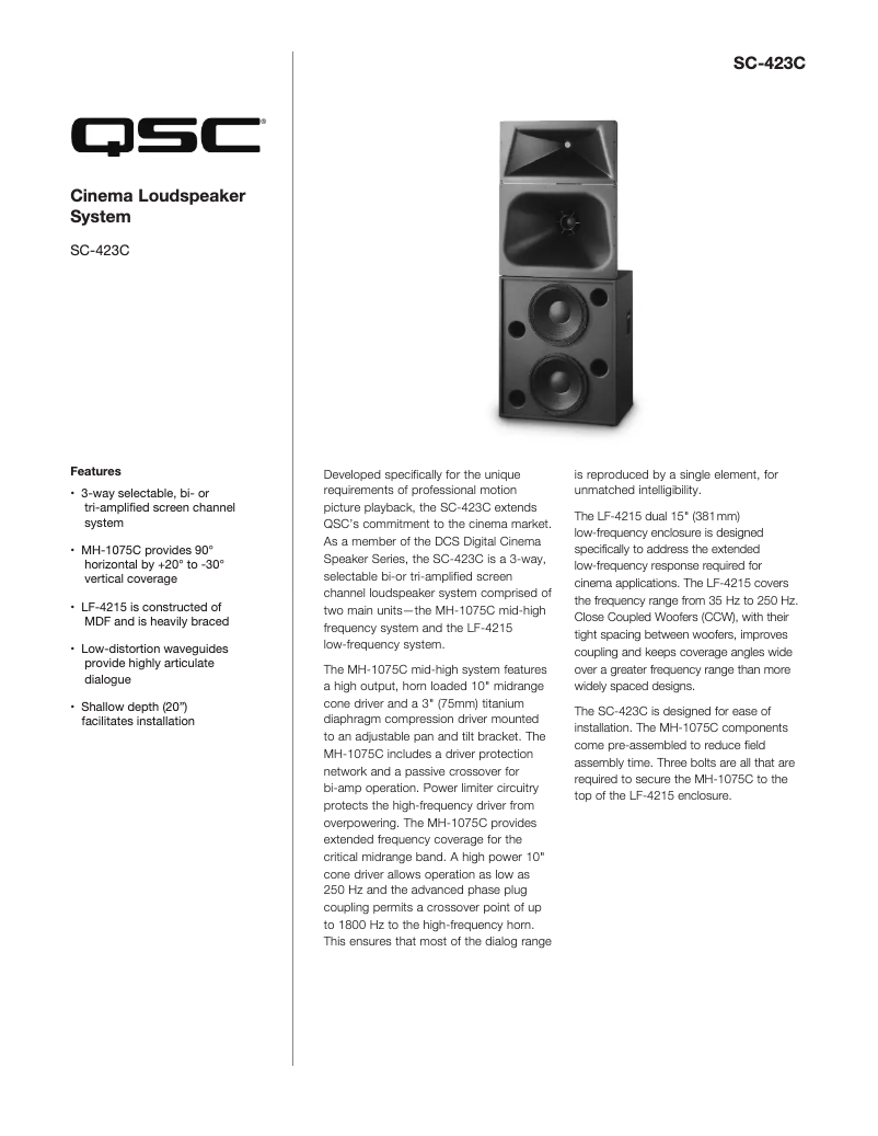 Image de la première page du manuel de l'appareil SC-423C