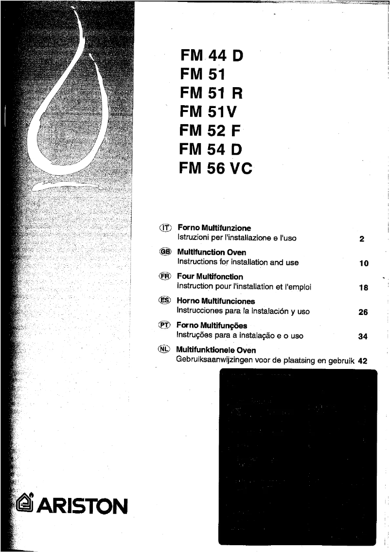 Page n°1 - Manuel utilisateur Ariston Thermo FM 51