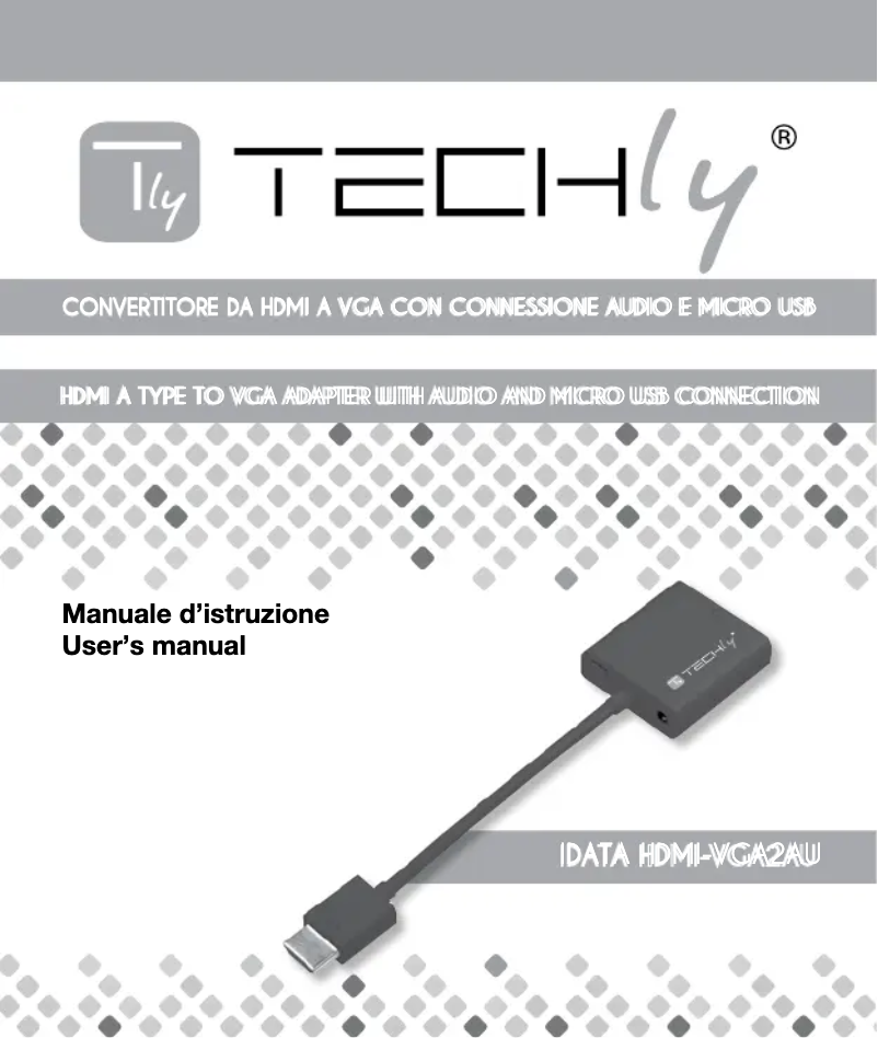 Page n°1 - Manuel utilisateur Techly IDATA HDMI-VGA2AU