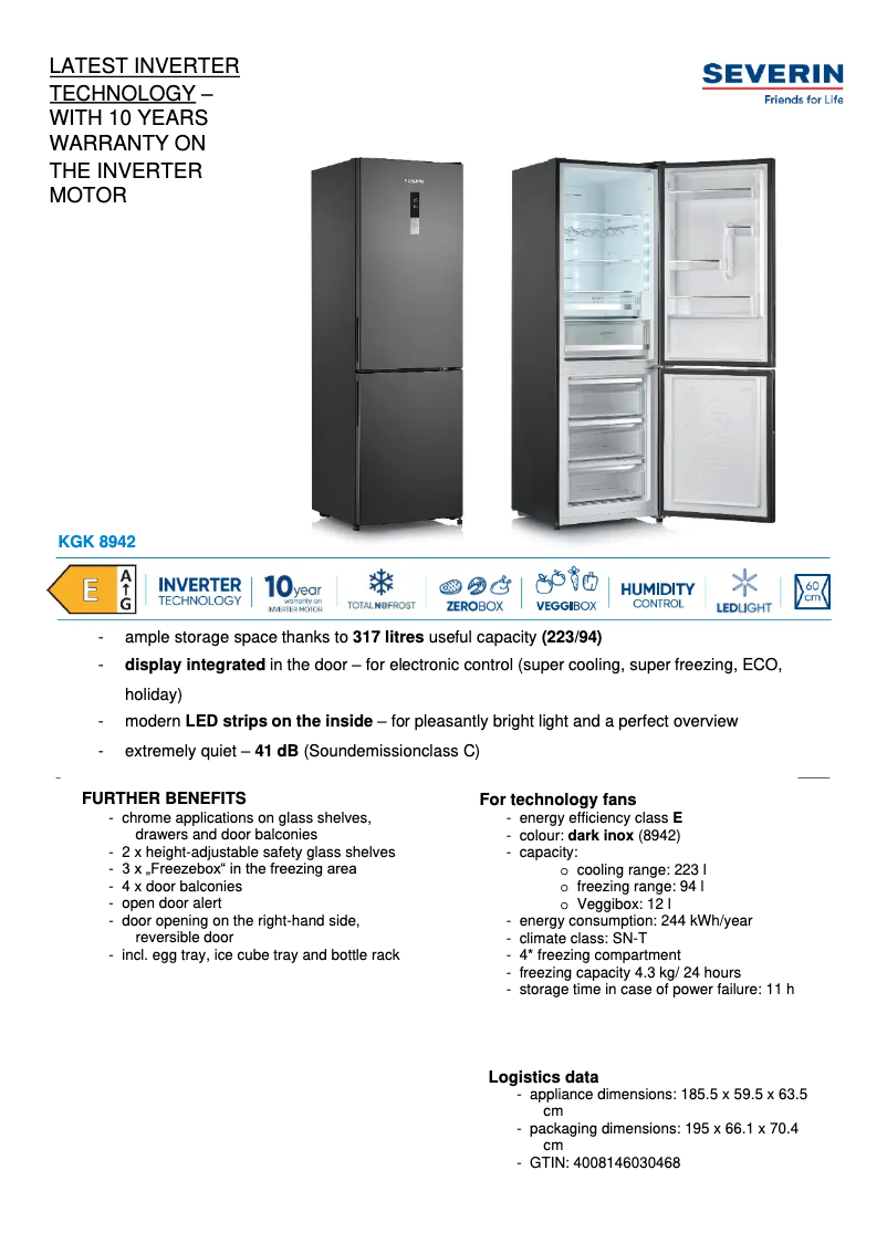 Image de la première page du manuel de l'appareil KGK 8942