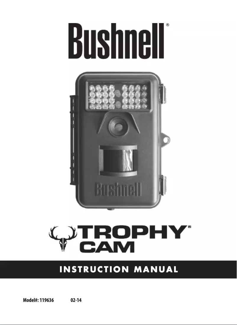 Page n°1 - Manuel utilisateur Bushnell Trophy Cam 119636