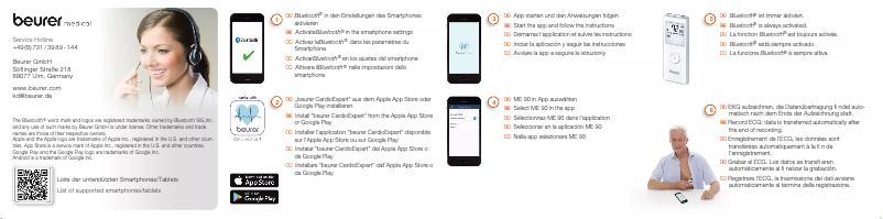 Image de la première page du manuel de l'appareil ME 90