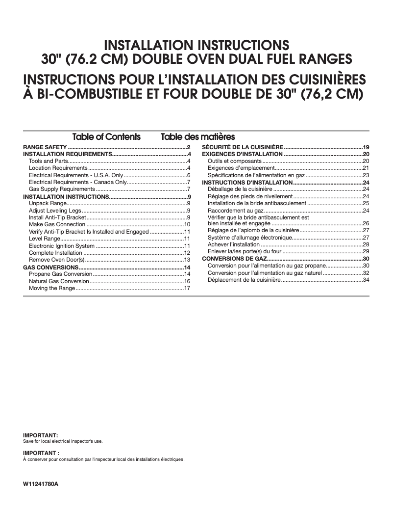 Page n°1 - Guide d'installation KitchenAid KFDD500ESS