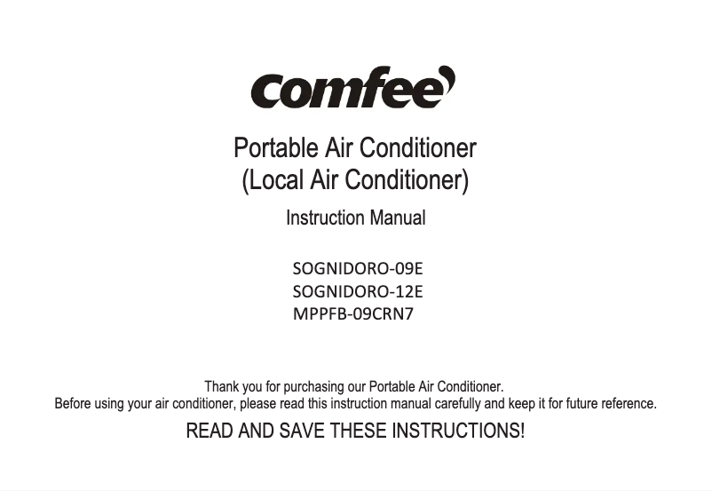 Imagen de la primera página del manual del dispositivo SOGNIDORO-09E