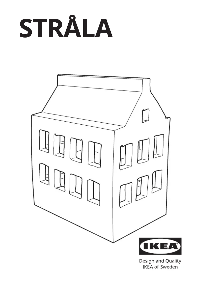 Image de la première page du manuel de l'appareil STRÅLA 505.824.73