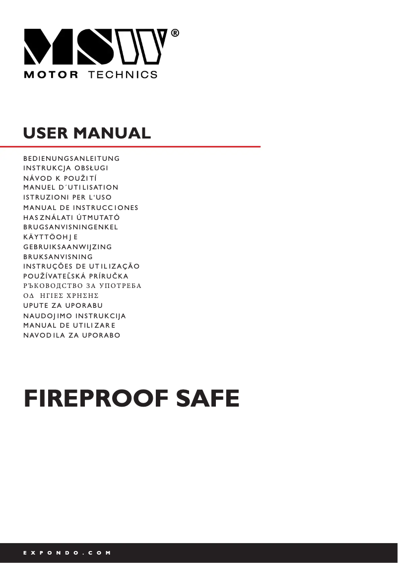Página 1 del manual Manual de usuario MSW MSW-FPS-02