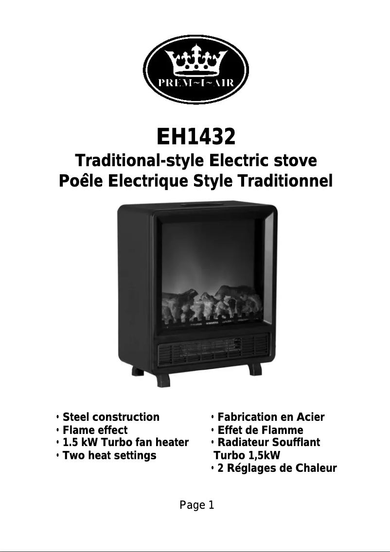 Image de la première page du manuel de l'appareil EH1432