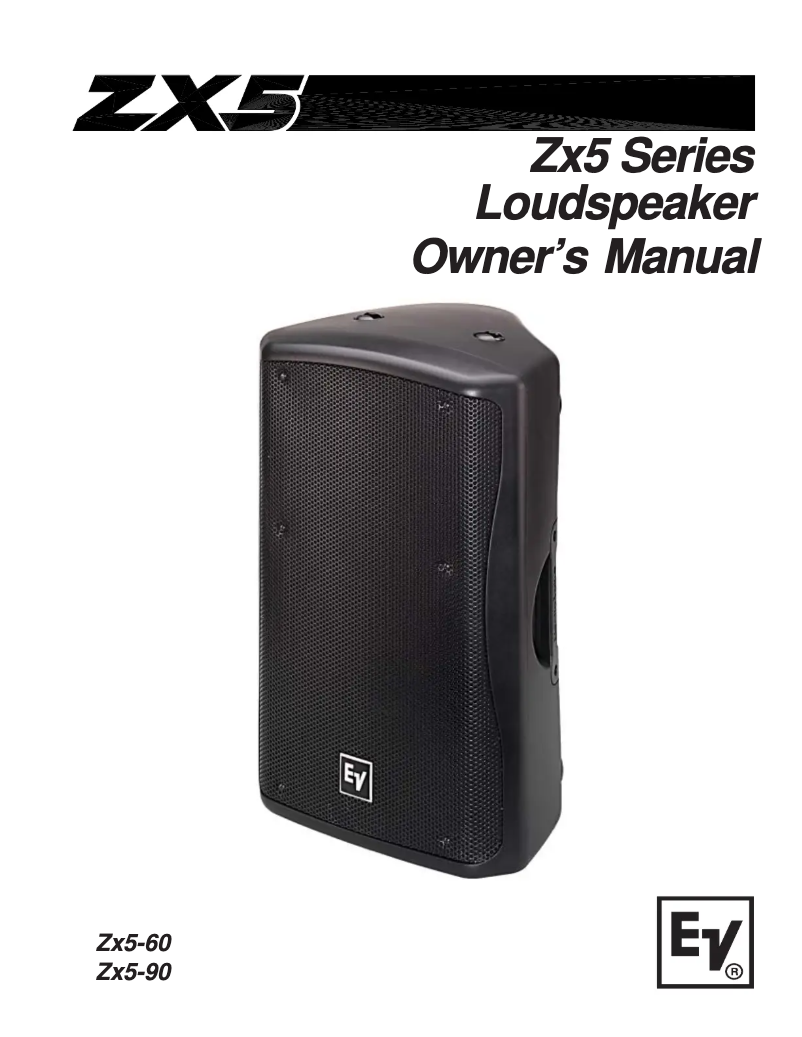 Page 1 de la notice Manuel utilisateur Bosch ZX5-60PI