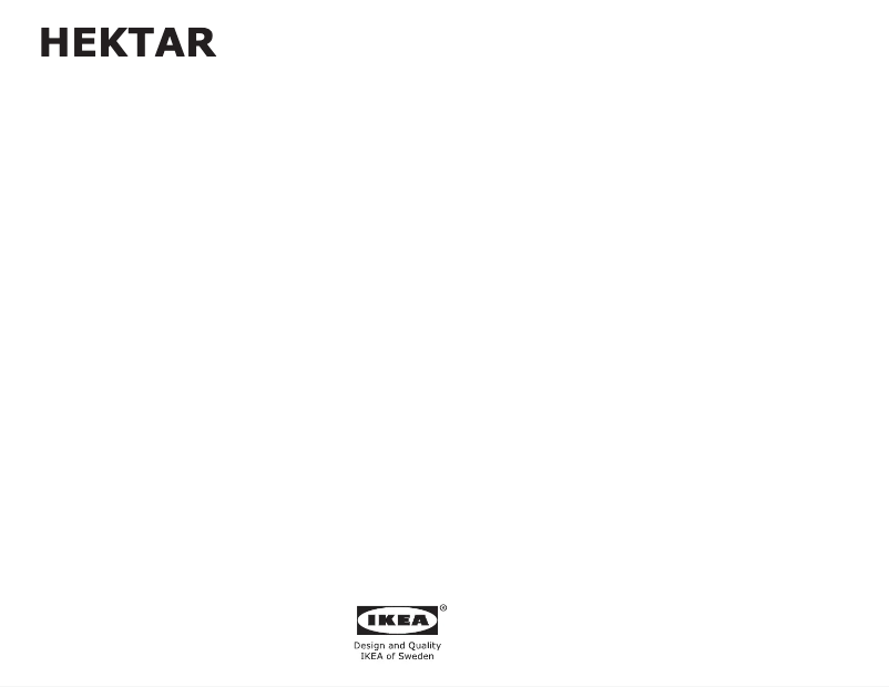 Page 1 de la notice Manuel utilisateur Ikea HEKTAR 203.234.38