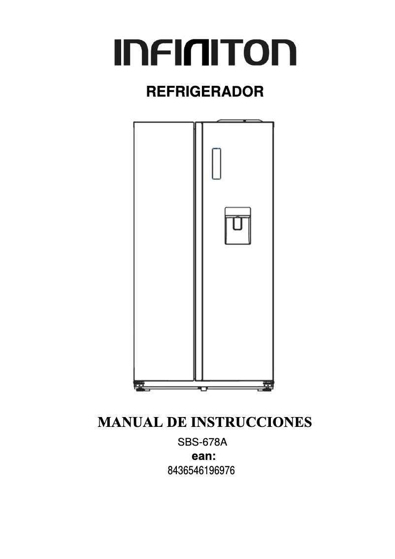 Page n°1 - Manuel utilisateur Infiniton SBS-678A