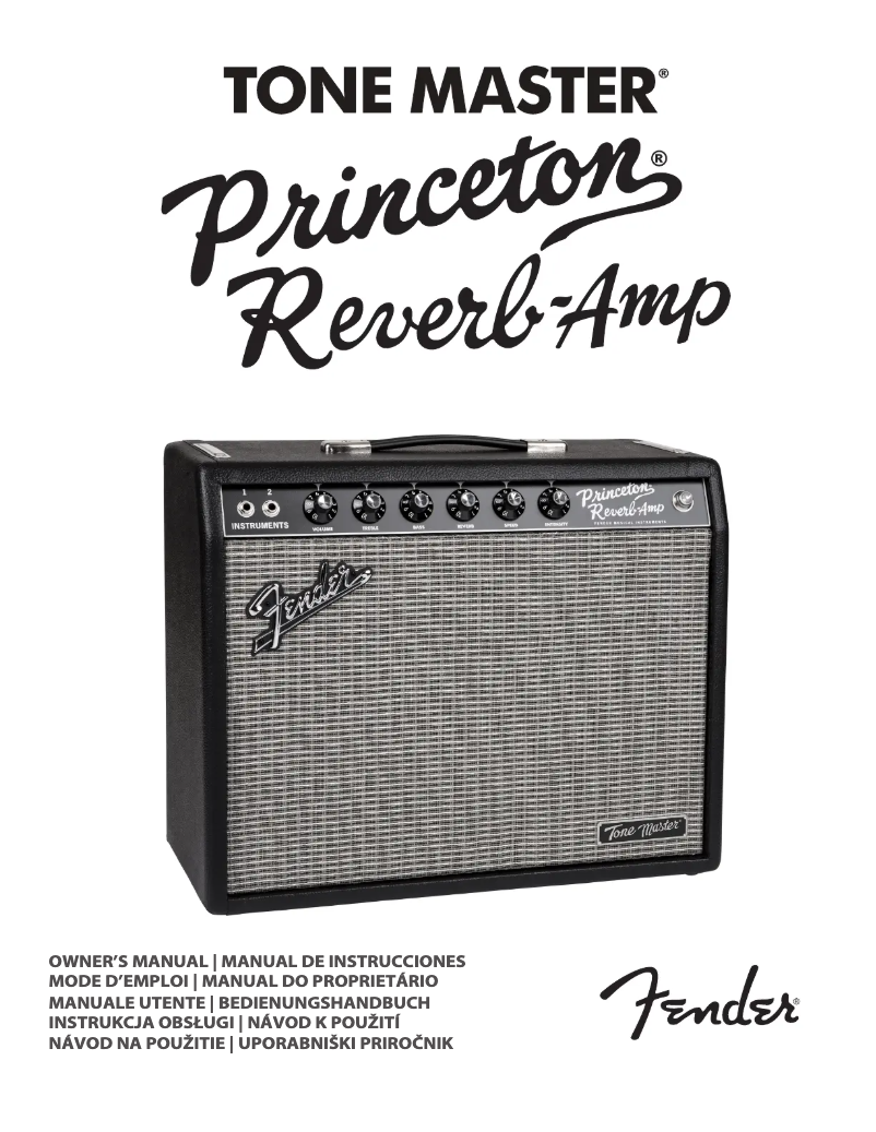 Page 1 de la notice Manuel utilisateur Fender Tone Master Princeton Reverb-Amp