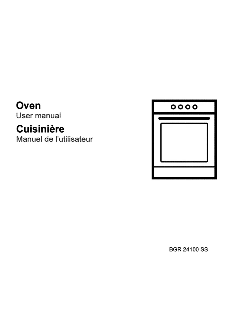 Image de la première page du manuel de l'appareil BGR 24100 SS