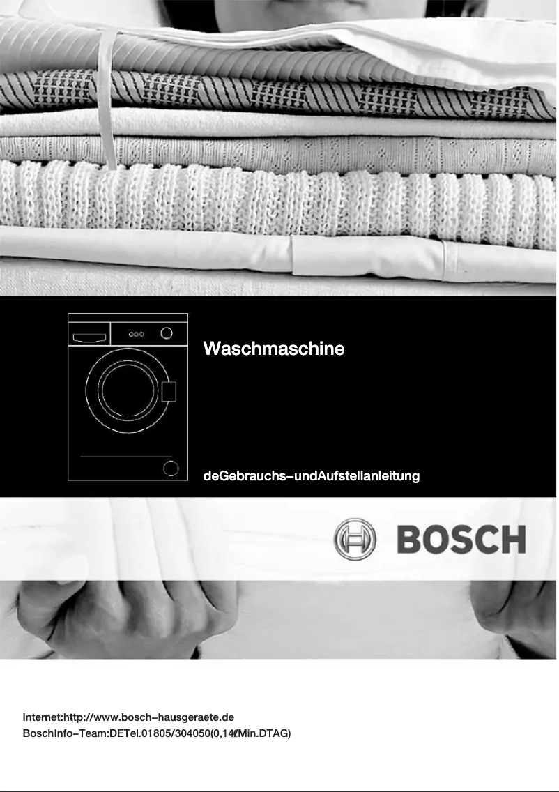 Page n°1 - Manuel utilisateur Bosch WAA20160