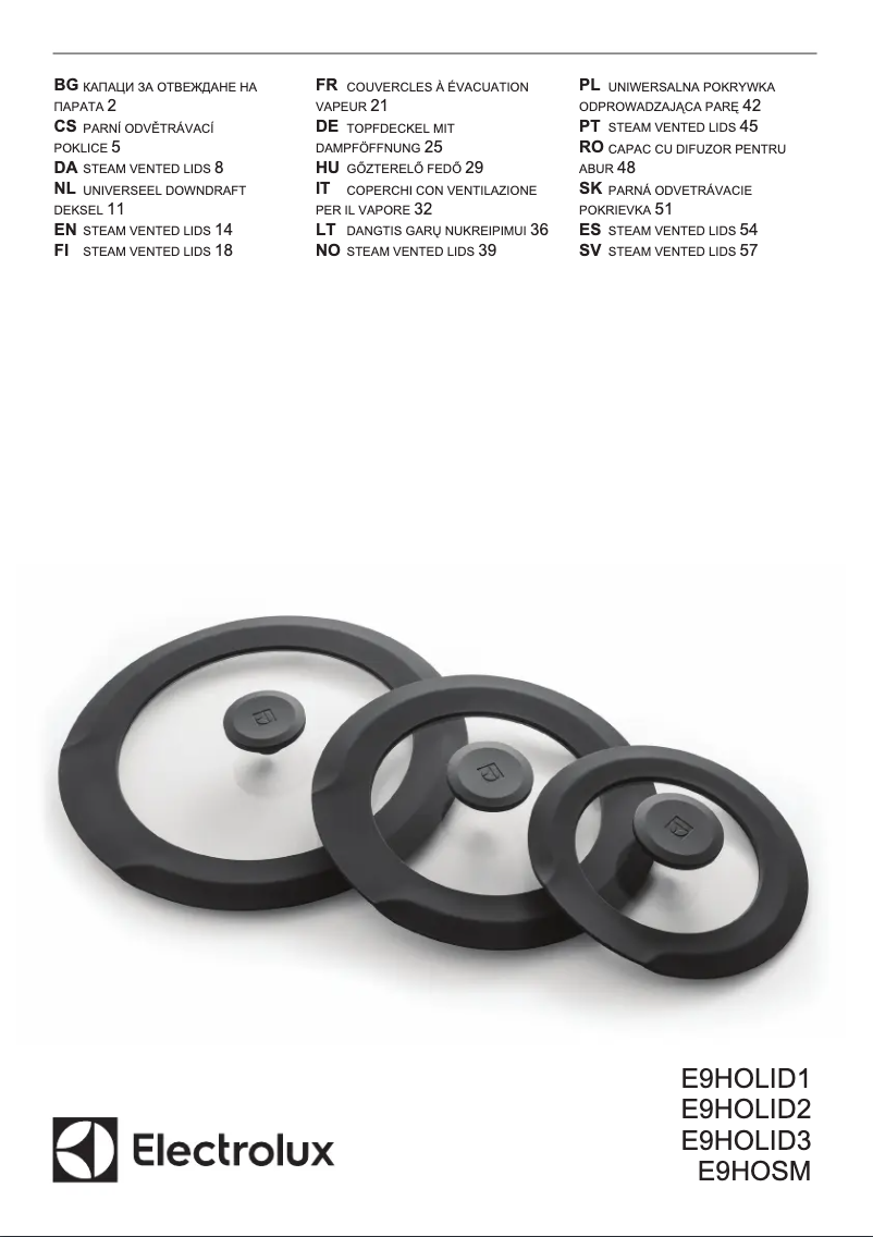 Page 1 de la notice Manuel utilisateur Electrolux E9HOSM