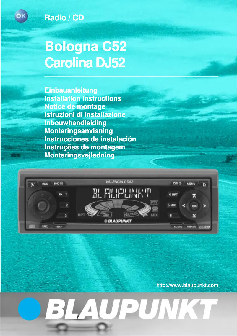 Página 1 del manual Manual de usuario Blaupunkt Carolina DJ 52