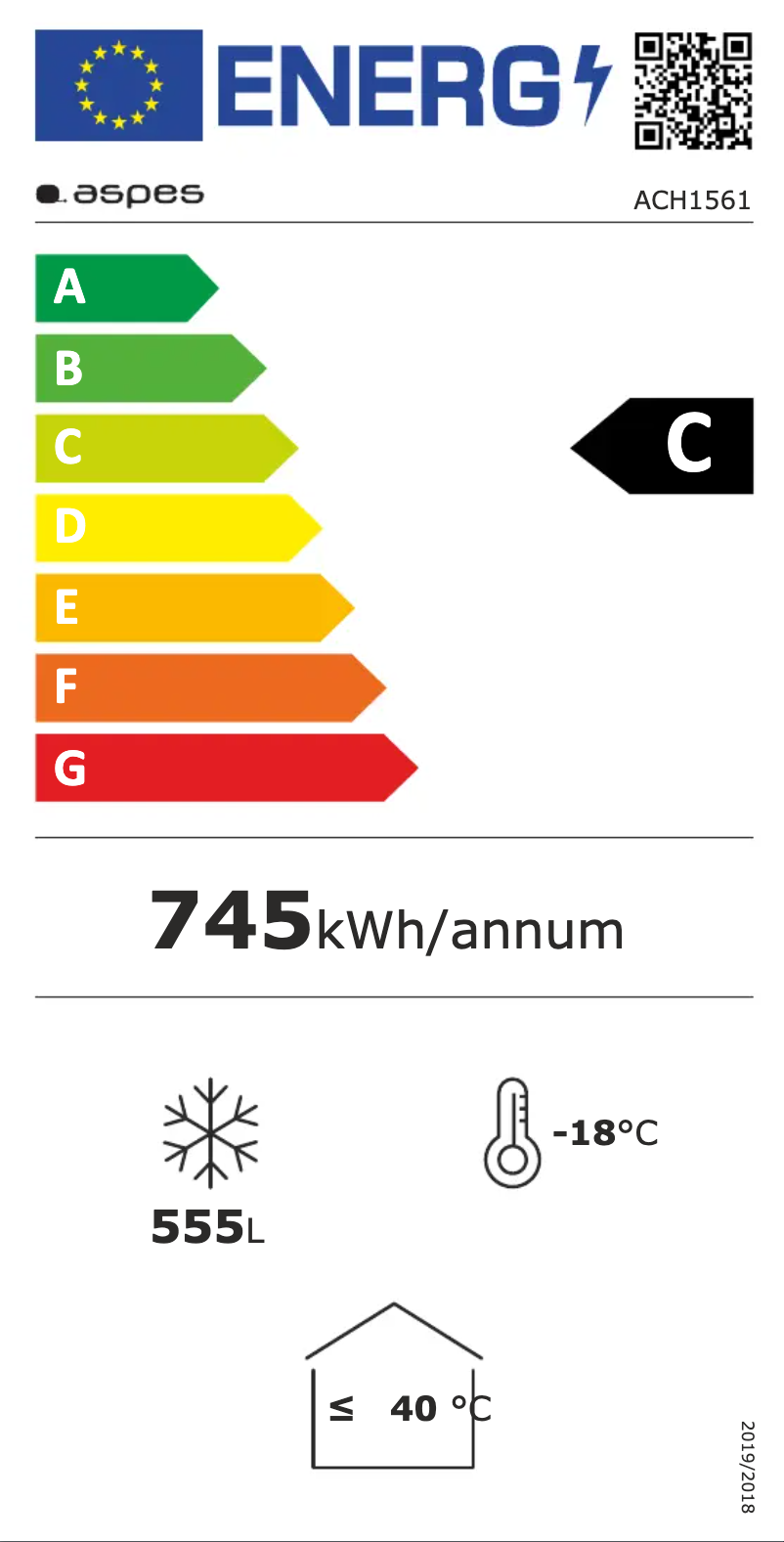Page n°1 - Label énergétique Aspes ACH1561