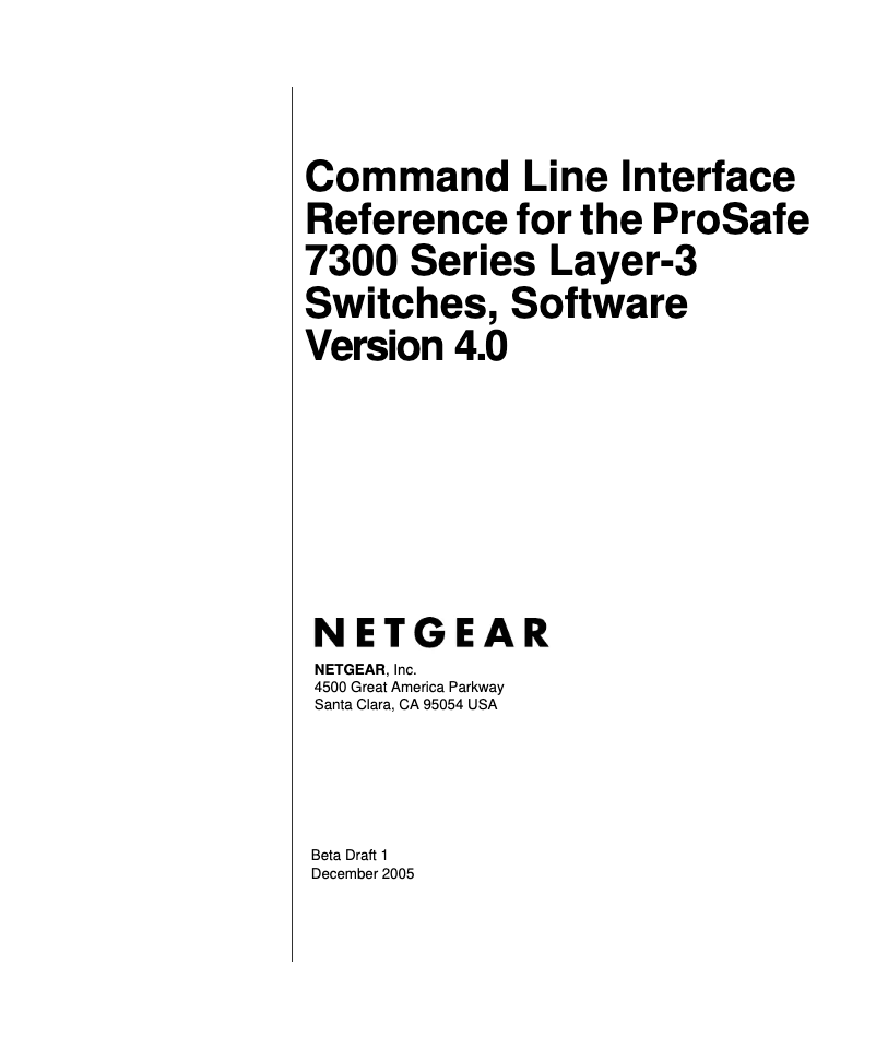 Page 1 de la notice Manuel utilisateur Netgear GSM7312