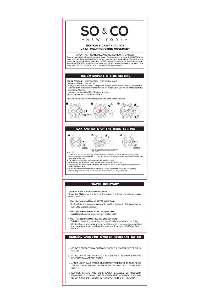 Page 1 de la notice Manuel utilisateur So & Co Madison 5216L
