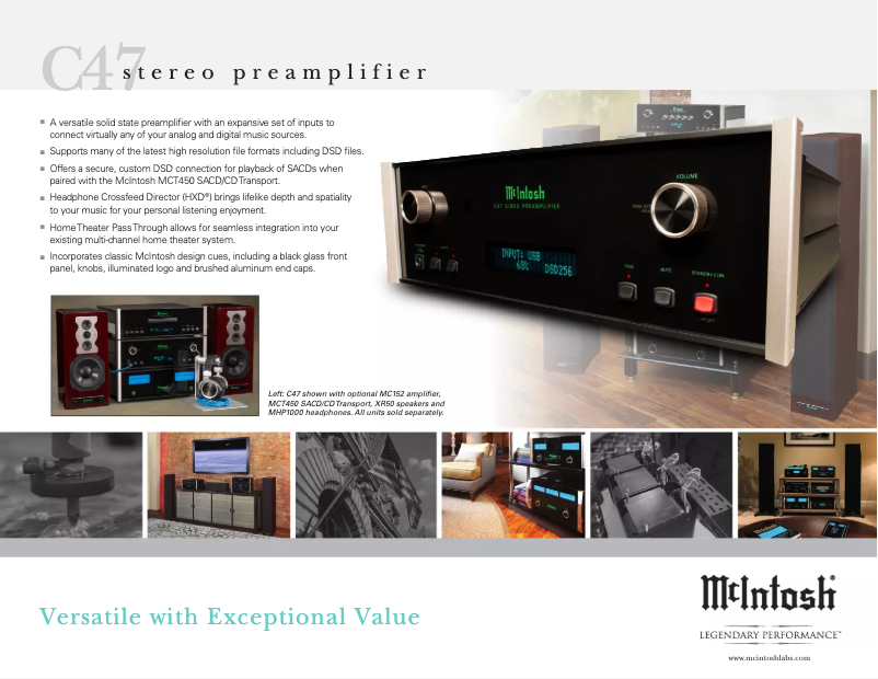 Page 1 de la notice Brochure McIntosh C47