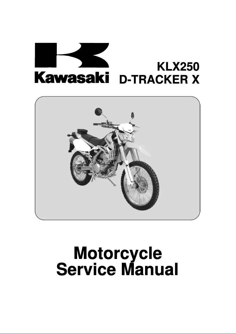 Page 1 de la notice Manuel utilisateur Kawasaki KLX250 (2011)