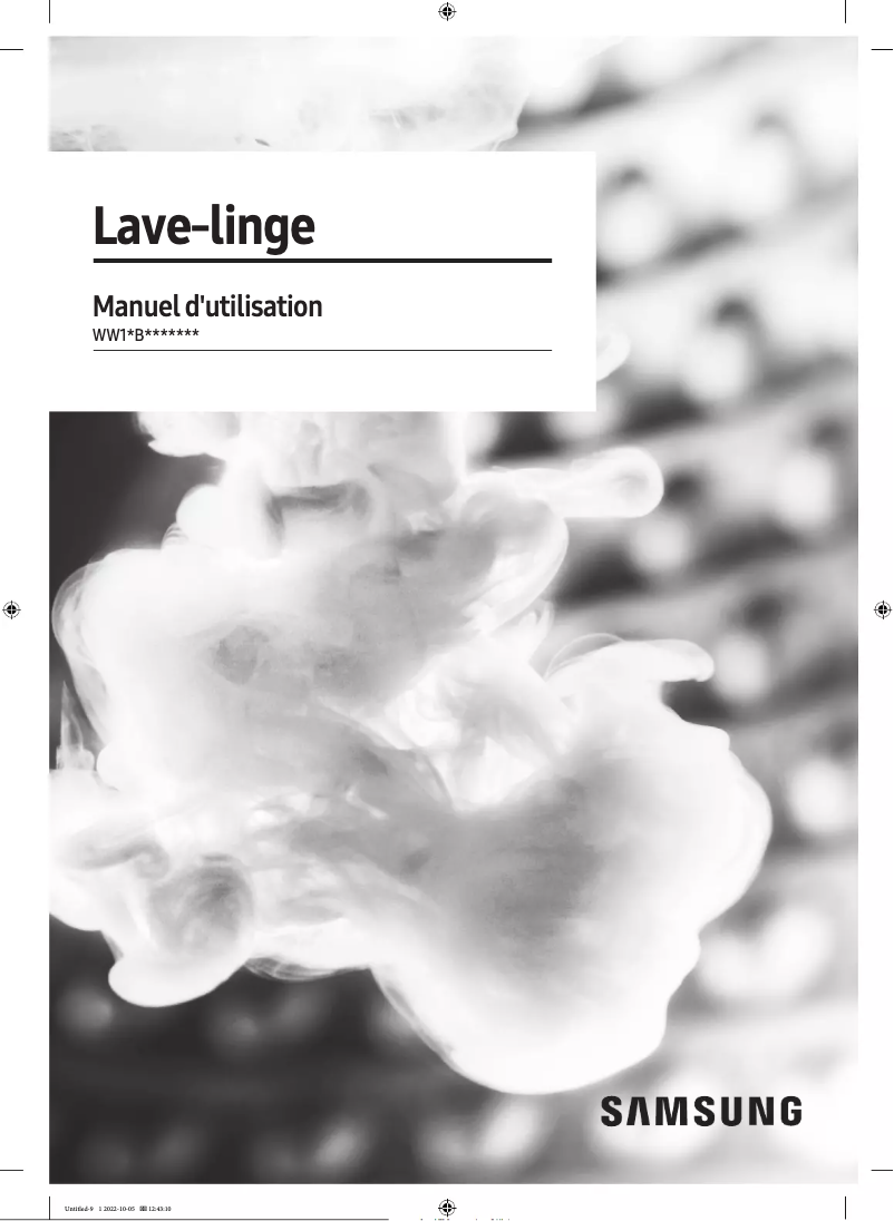 Page 1 de la notice Manuel utilisateur Samsung WW11BB944CGH