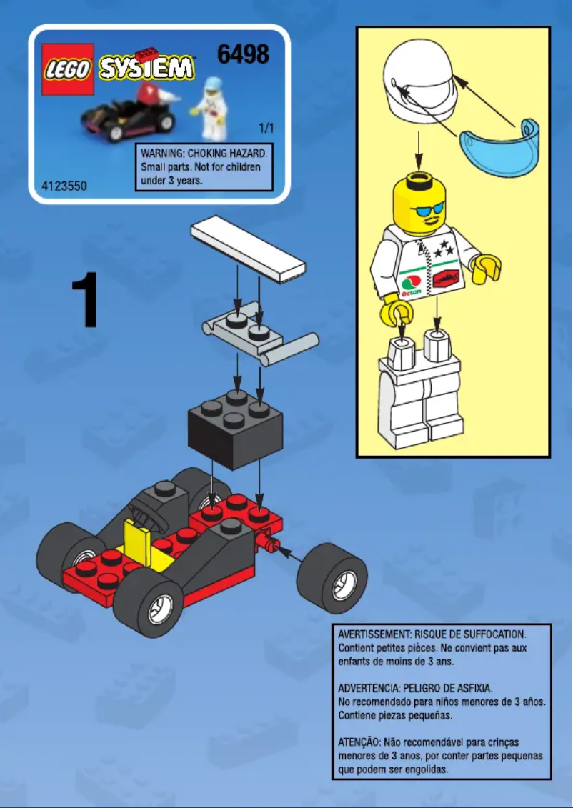 Page 1 de la notice Manuel utilisateur Lego GO-CART