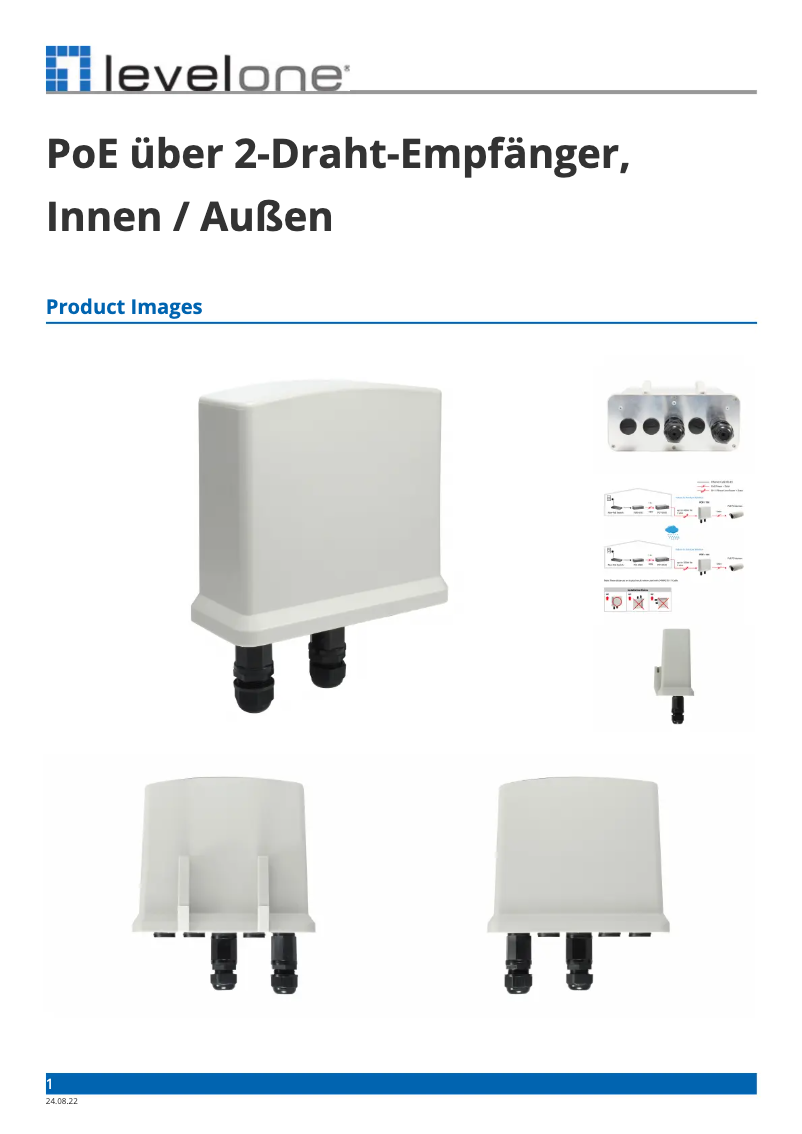 Page n°1 - Fiche technique LevelOne POT-1110