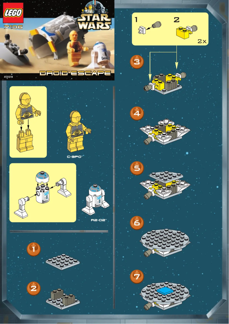 Page 1 de la notice Manuel utilisateur Lego Droid (TM) Escape