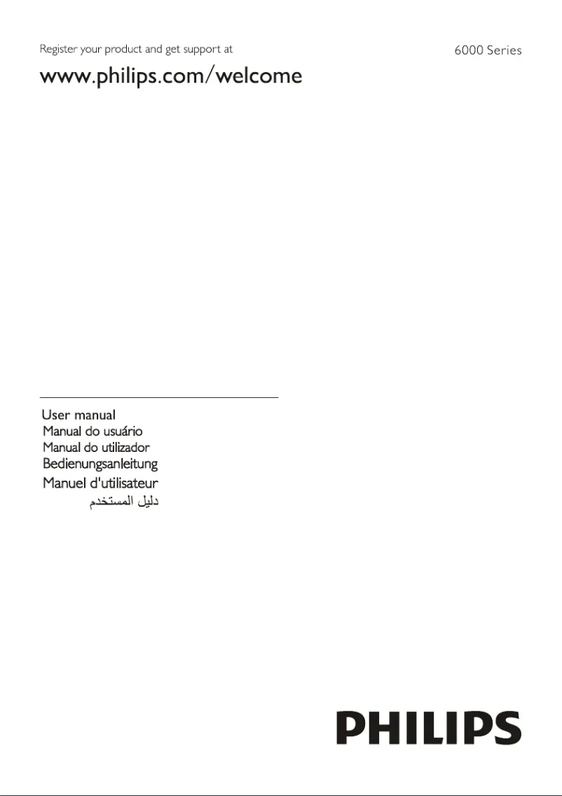 Image de la première page du manuel de l'appareil 6000 series 43PUT6002