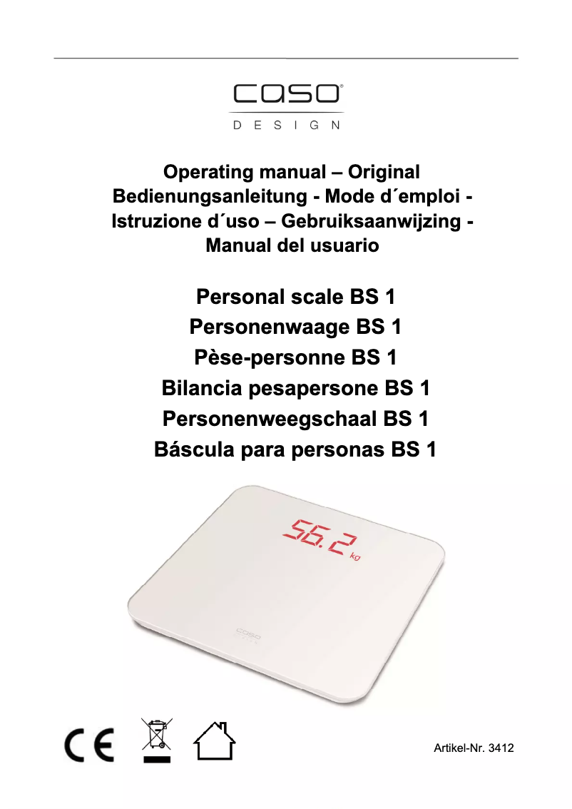 Image de la première page du manuel de l'appareil BS1