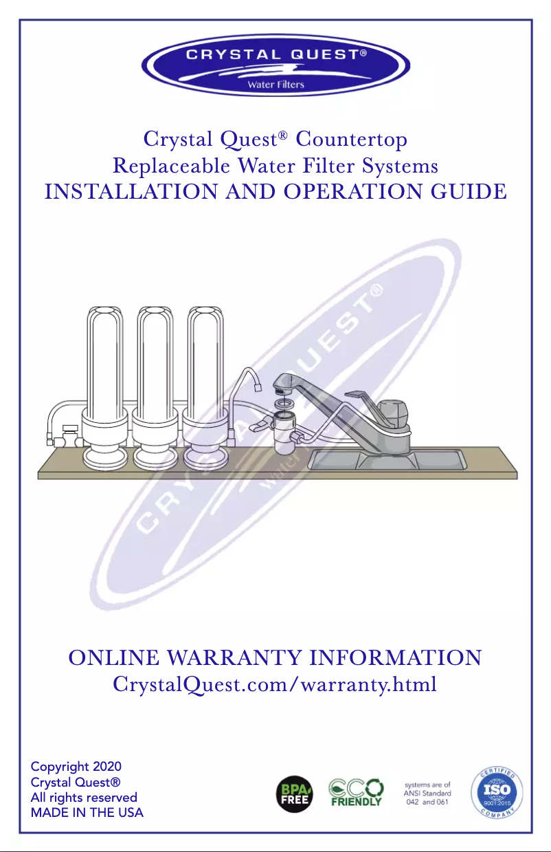 Image de la première page du manuel de l'appareil CQE-CT-00106