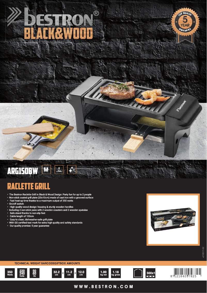 Image de la première page du manuel de l'appareil ARG150BW