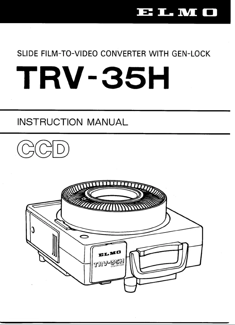 Página 1 del manual Manual de usuario Elmo TRV-35H