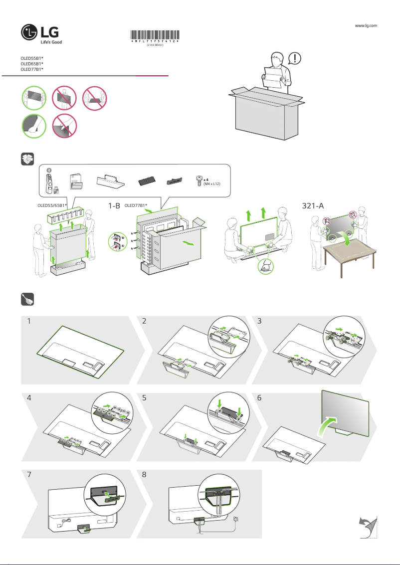 Page n°1 - Manuel utilisateur LG OLED55B1PTA