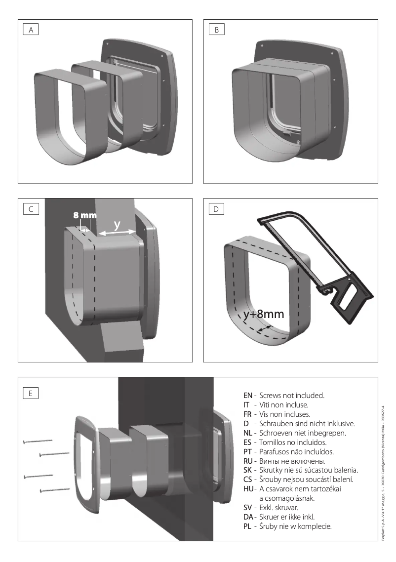 Page 1 de la notice Manuel utilisateur Ferplast Swing Microchip Extension