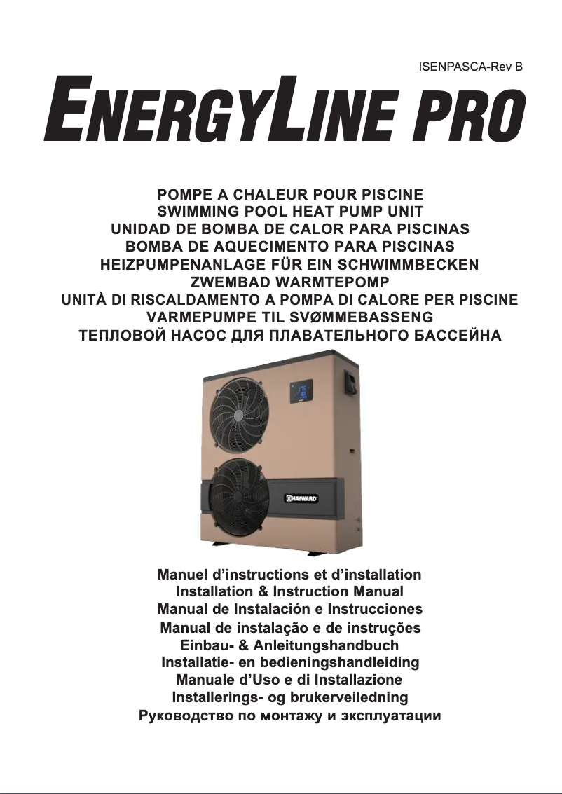 Page 1 de la notice Manuel utilisateur Hayward EnergyLine Pro