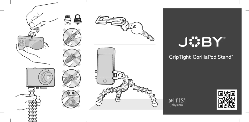 Page n°1 - Manuel utilisateur Joby GripTight GorillaPod Stand PRO