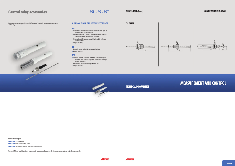 Page n°1 - Fiche technique Vemer ES