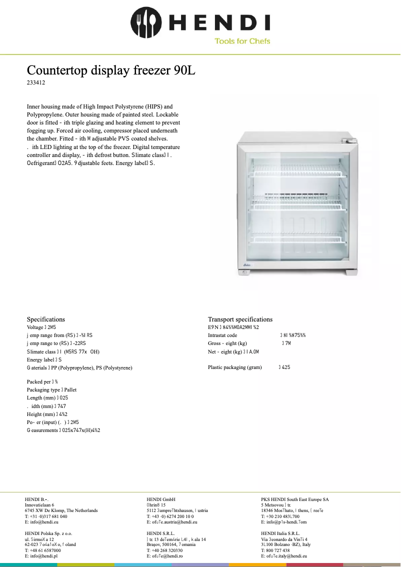 Page n°1 - Fiche technique Arktic 233412