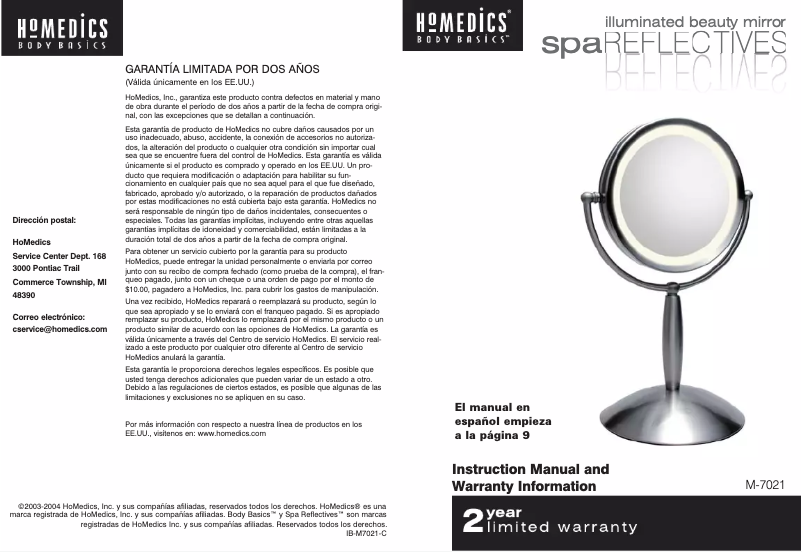 Image de la première page du manuel de l'appareil M-7021
