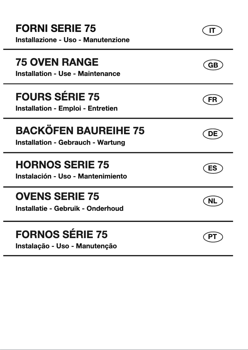 Page 1 de la notice Guide d'installation Fulgor Milano FUTO 7509 MT IX