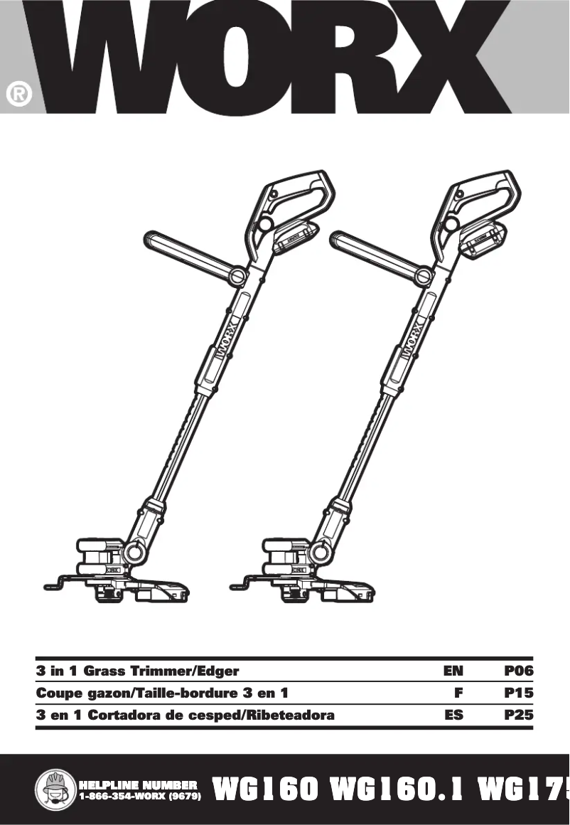 Page n°1 - Manuel utilisateur Worx WG175