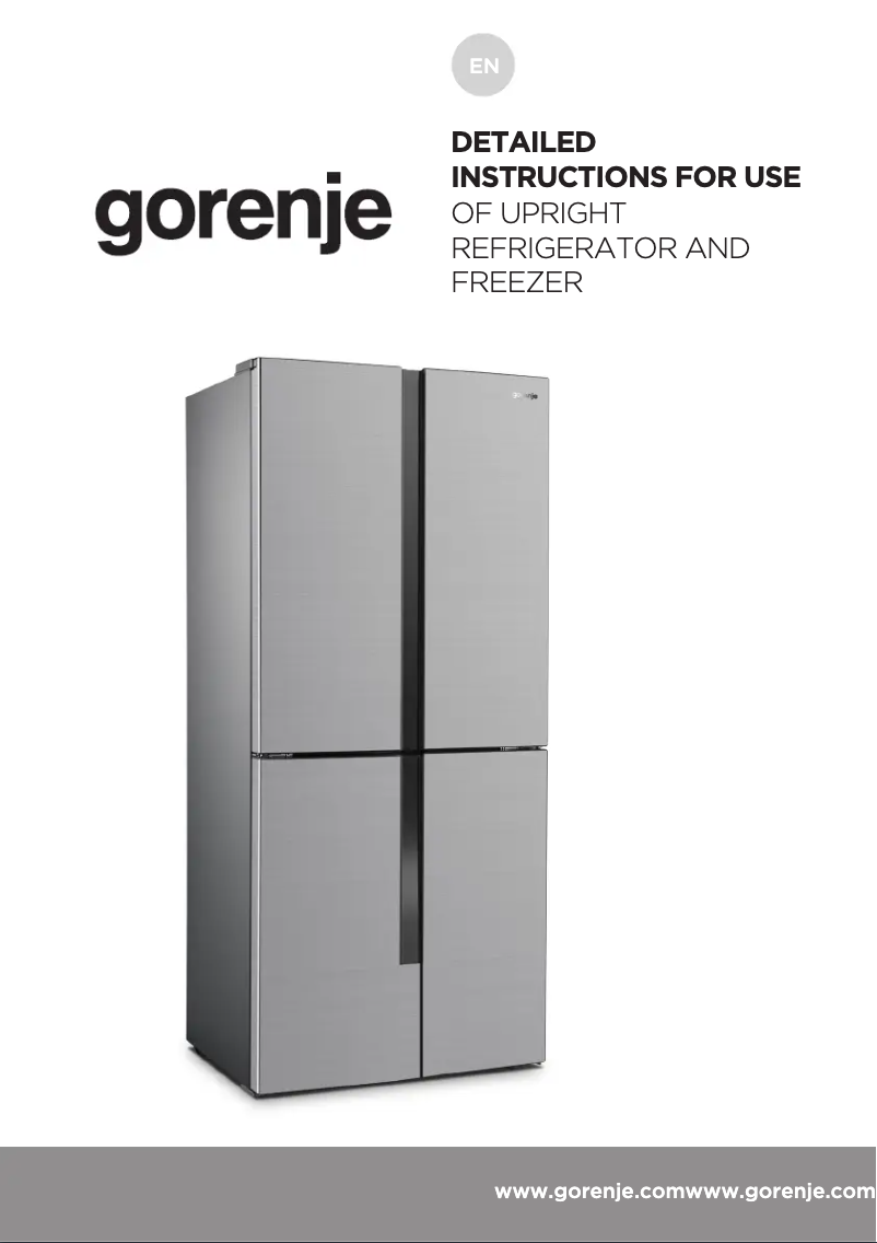 Page n°1 - Manuel utilisateur Gorenje NRM8182MX
